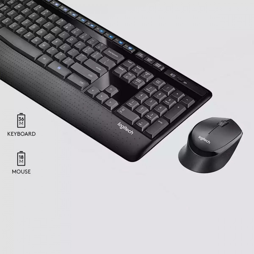 Combo teclado y mouse Logitech MK435 inalámbrico